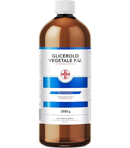 Glycérine végétale 500 ml (VG liquide) à haute pureté FU, base neutre USP -  EP Made in Italy