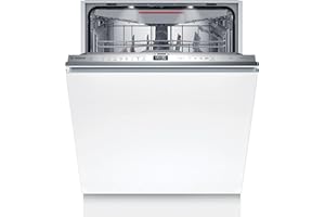 Bosch SBV6ZCX16E Serie 6 XXL-Geschirrspüler 60 cm, vollintegrierte Spülmaschine, Besteckschublade, Made in Germany, Extrem leise, Intelligent Programm, Max Flex Körbe, Rackmatic, Home Connect