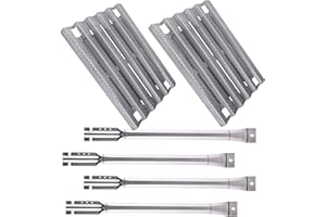 BBQration Replacement Kit for Nexgrill 720-0193 720-0432, Stainless Steel Repair Kit Parts Heat Plate, Grill Burner Tube Replacement for Kirkland 720-0193 720-0432 730-0432