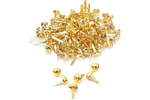 HEWJYDE 100Musterbeutelklammern,Metall mini Klammern,Brads für 100pc mini Brads,Musterbeutelklammern,Musterklammern,Metall mini Klammern,Brads für Papierprojekte,Musterbeutelklammern in Bastelbedarf