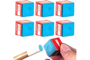 DWFEYOI Billard zubehör,billard,billardkreide Profi 6 Stück,Billard Kreide Zubehör Blau,billard zubehör