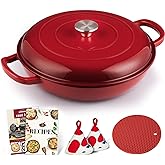 Olla Holandesa Rossallini Esmaltada 2.25QT - Hierro Fundido Color Salvia Para Cocinar Como Profesional