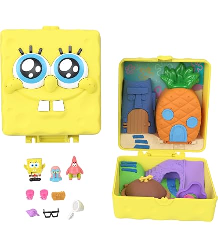 SpongeBob Set 2 Veicoli A Frizione - Rev Up Racers Con SpongeBob E Patrick, Giocattoli Per Bambini 3+, Senza Batterie