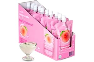 ‎JEOLLANAMDO THE KITCHEN OF KOREA AOLDA Trinkbares Konjac | 150g x 10er | Kalorienarm, Zuckerfrei, vegan & ballaststoffreich | Gesunder Snack für Diät, Sport & Alltag | Sättigend & Lecker (Pfirsich)