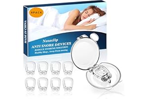 7STARLAKE Anti Snore Nose Clips, 8 PCS Anti Snoring Devices Magnetic Sleep Aid, Snore Stopper Clips for Snoring, Professional Anti Snoring Device, Nasal Dilators Snoring Aids