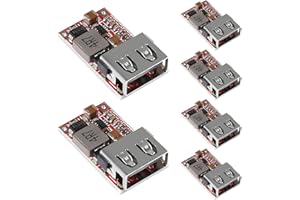 ALAMSCN 6 Stück DC-DC Abwärtswandler 6-24V 12V 24V auf 5V 3A USB Abwärtswandler USB Step Down Converter Power Supply Module