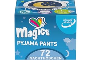 Magics Pyjama Pants - Nachthöschen Für Jungen 8-15 Jahre, Größe M (17-30 kg) und 8-15 Jahre, Größe L (27-57 kg) - Saugfähige Nachtwindeln Teen bei Bettnässen