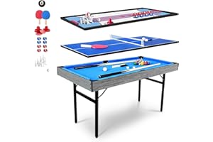 HLC Foldable Game Tables for Family Fun, Space-Saving Entertainment Center for Kids & Adults