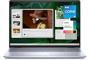 Dell Inspiron 16 5640 Ordinateur Portable 16" 16:10 FHD+, Intel Core i5-1334U, Intel Graphique Iris XE, RAM 16Go DDR5, SSD 1To, Windows 11 Home, Clavier rétroéclairé AZERTY Français Bleu Glacier