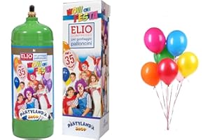 PARTYLANDIA, Bombola Gas Elio per 30 palloncini Compleanno Feste