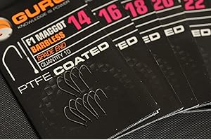 Guru F1 Maggot Barbless Spade End Fishing Hook