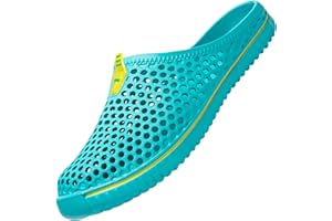 SAGUARO Clogs Atmungsaktiv Mesh Hausschuhe Sommer Hohl Latschen Gartenschuhe Freizeit Badeschuhe Strand Aqua Slippers Flach Sohle Pantoffeln Damen Herren