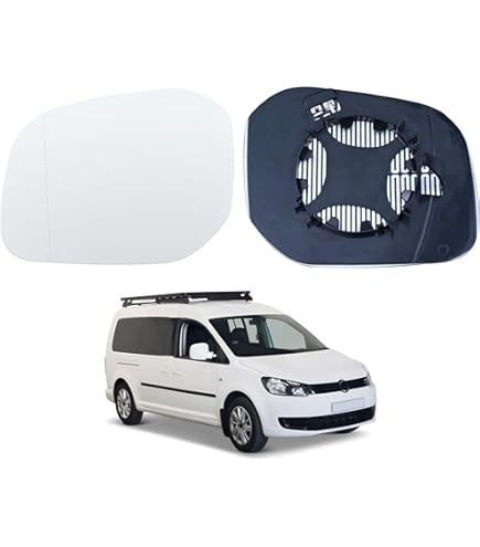 Außenspiegel Glas Links Für VW Caddy 2015-2021 - Beheizt Mit Rückplatte