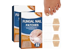 FANTASYON 64 Patchs de Réparation des Ongles des Orteils, Patch Correcteur D'ongles D'orteils, Réparation d'ongles fendus, Réduit La Décoloration,Normalise L'Épaisseur