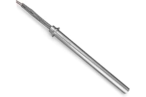 FIREHOFF Bougie d'allumage pour poêle à granules - 350 W, 150/160 mm, diamètre 12,5 mm, à bague avec cosses - GARANTIE 1 an (Modele actuel)