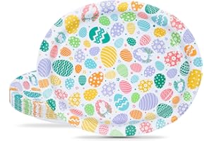 BFB Pappteller Set Papierteller Oval 24 Stück Ostereier 32cm Partyteller Partygeschirr Osterdeko Tischdeko für Ostern
