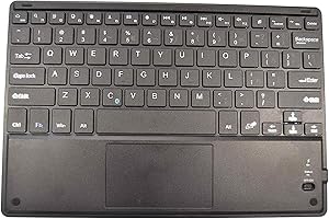 Theoutlettablet® Clavier Bluetooth (sans fil) compatible avec tablette CHUWI Hi10 x 10,1" / Hipad X 10,1" / iPad Plus 11" / UBook Xpro Tablet 13.0" avec Touchpad