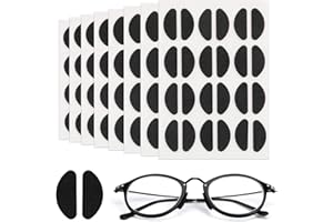 MWOOT [96 Paia Naselli in Schiuma Morbida Naselli autoadesivi Antiscivolo Naselli Sottili Naselli per Occhiali Occhiali da Sole (Nero)