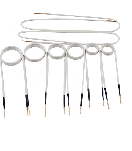 4Pcs Induction Heater Coil Kit, 2.5mm Brass Core, 20/30/40/750mm Sizes, Magnetic, Heat Resistant, Flameless Tool For Rusty Nuts & Bolts, Includes Storage Box
