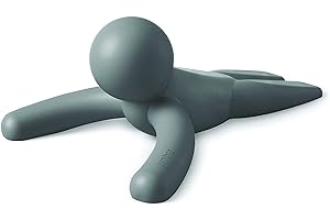 Umbra Buddy Door Stop, Decorative Heavy-Duty Stopper, Charcoal