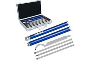 DEEFIINE Juego de Herramientas de Torneado de Madera, Herramienta de Torneado de Carburo, con Cabeza Reemplazable y Asa desmontable, para Tallado de Madera, Tallado de Muebles(6A)