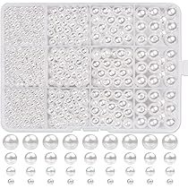 Mozeat Lens Perles Rondes Lisses 300 Pièces, D'Espacement 2/3/4/5/6 Mm, Dorées En Vrac Sans Couture Pour Enfiler