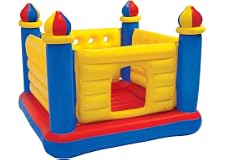 Intex Jump-O-Lene Castle Inflatable Bouncer, Size 175.3 x 175.3 x 134.6 CM, 48259NP