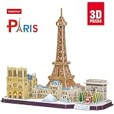 CubicFun 3D Puzzle CUB/MC254H 114 Par&ccedil;a Puzzle City Line Paris