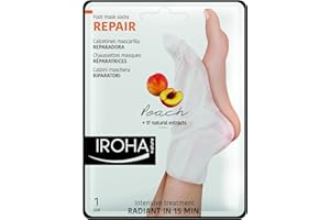 ‎IROHA Iroha Fußsöckchenmaske - Peach Socks - Reparing, 2er Pack (2 x 2 Stück)