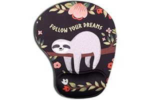 AOKSUNOVA Tappetino Mouse Ergonomico al Gel Mouse Pad Tappetino per Mouse con Poggiapolsi Mouse Pad Mat