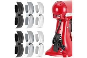 YESKAMO 6 Pezzi Organizer per Cavi Elettrodomestici,Cord Organizer a Clip per Cavo Per Elettrodomestici Da Cucina per Cavi da Cucina fermacavi Adesivi per Mixer Tostapane Cooker Air Fryer (6 Pcs New)