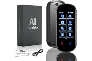 LIVELECT Language Translator Device, Instant Translator No WiFi, ChatGpt AI Portable Translator, 139 Languages Two Way Real-Time Voice Translation, WiFi&Offline&Photo Translation for Travel Business Learning