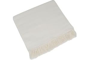 Biederlack Sesselschoner, 60 % Baumwolle, Mit Fransen, 50 x 200 cm, Natur, Cotton Cover Natur, 503923