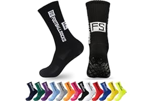 MPXEAVG 3 Paia Calzini Calcio, Grip Socks, Calzini Antiscivolo Calcio, Calzini Uomo Sport, Calze Grip Calcio, Calzini Sportivi Antiscivolo per Calcio