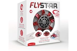 Juegaconmigo FLYSTAR es una Nueva peonza voladora con Luces led de Colores. Contrólala, lánzala, inventa Movimientos o práctica su Efecto Boomerang.