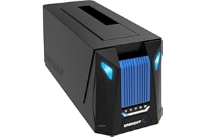 SABRENT Stacja dokująca USB C dla M.2 PCIe/NVMe i SATA 2,5/3,5 cala SSD & HDD z klonowaniem offline (DS-UNHC)