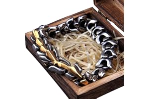 Fandao Bracelet Viking Nordique Pour Homme, Bracelet en Acier Inoxydable Squelette Dragon, Ouroboros, Motard, Cycliste, Bracelet Lourd Antistatique