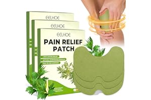 FOHYLOY Knee Pain Patches, Wellness Pain Relief Patches, 30Pcs Knee Relief Patches kit, Wormwood Arthritis Pain Relief Patch, Long Lasting Warming Plaster Pads for Knee Neck Shoulder Muscle Soreness