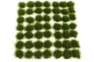 DUS 147Pcs Touffes dHerbes Touffes Autocollantes dHerbe Statique Artificielle Herbe Statique Modelisme