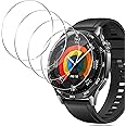 Yenwen Screen Protector for Huawei Watch GT 5 (46 mm) for Tempered Glass, Pack of 4 Waterproof Glass Film, Anti-Scratch Screen Protector, Ultra Thin Bubble-Free Screen Protector for Huawei Watch GT5