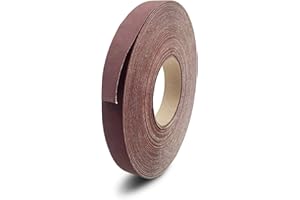 LYHLYA Rollo de papel de lija continuo de grano 600 de 1 pulgada x 55 yardas, paño de esmeril, rollo de papel de lija abrasivo de óxido de aluminio, rollos de papel de lija para acabado de muebles de madera,