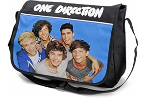 SAMBRO ONE DIRECTION 1D MESSENGER BAG 833A - BLUE/BLACK - ADJUSTABLE STRAP