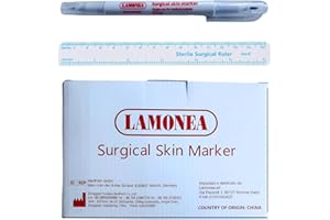 LAMONEA 10 Penne Dermatologiche Sterili Colore viola, Certificato CE - Penna Dermografica Uso chirurgico, Pennarello Dermatologico per Intervento, Uso Medicale sulla Pelle (DOPPIA PUNTA) - T3023