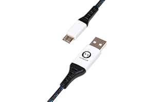 TUBBZ Numskull Sony PlayStation 5 - Cavo di ricarica intrecciato in nylon, 4 m, ricarica rapida, compatibile con Nintendo Switch, Xbox Series X/Series S