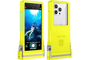 Lanhiem 15M Custodia impermeabile [Universale] IPX8 Custodia subacquea professionale per iPhone Samsung Galaxy Huawei Xiaomi Redmi Goole Pixel e smartphone 4.7-6.9'' Custodia subacquea,Giallo