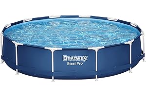 Bestway Steel Pro Kit Piscine Hors Sol Ronde 3,66 m X 76 cm, Bleu