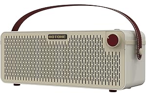 HOTONE Gitarrenverstärker Bluetooth Multifunktionaler Touchscreen Gitarre Bass IR Gehäuse mit Multi FX Stereo Mobile APP Pulze (Weiß)