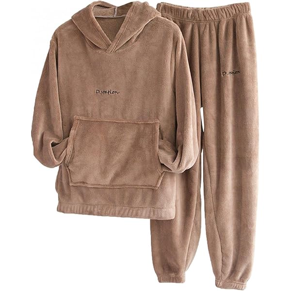 Dames vrijetijdspak teddy huispak joggingpak fleece pyjama set behaaglijk - tweedelig pluizig bovenstuk en broek nachtkleding set warm winter thermische kleding loungewear, zwart, M Dames vrijetijdspak teddy huispak joggingpak fleece pyjama set behaaglijk - tweedelig pluizig bovenstuk en broek nachtkleding set warm winter thermische kleding loungewear, zwart, M