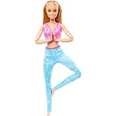 Barbie&reg; Sonsuz Hareket&trade; Bebeği, &Ccedil;ıkarılabilir sporcu atleti ve tayt giyen, 22 b&uuml;k&uuml;lebilir eklemli, sarışın 3Y+, HRH27