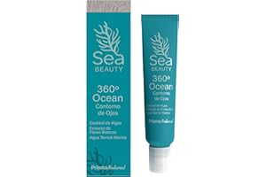 Prisma Natural SEA BEAUTY Contorno de ojos natural de origen marino. antiarrugas hombre y mujer, reuctor bolsas y ojeras, crema para pieles maduras, jovenes y sensibles, 15ml